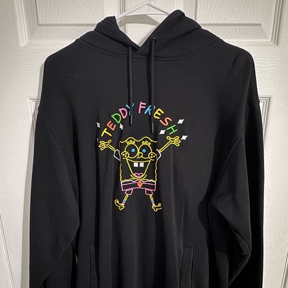 Teddy Fresh X SpongeBob embroidered hoodie 2020 Size L - Picture 1 of 5